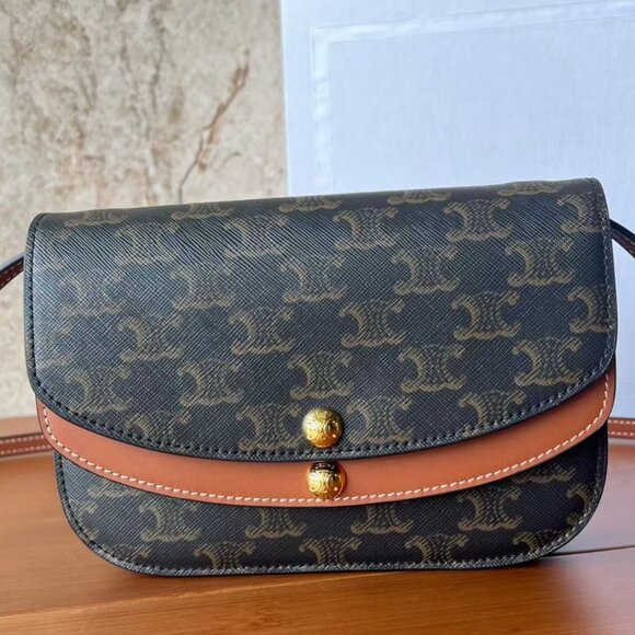 Celine shoulder bag crossbody bag  brown - Picture 1 of 6